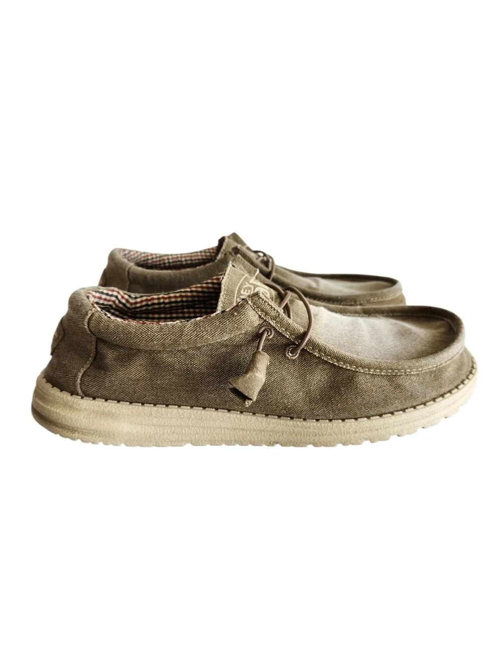 Hey Dude Wally Slip On Canvas Boat Shoe Men's Size 10